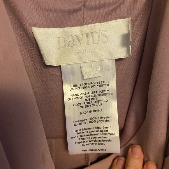 David’s bridal size 4 dusty pink - Picture 2 of 4